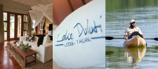 A tranquil view of Lake Duluti Lodge