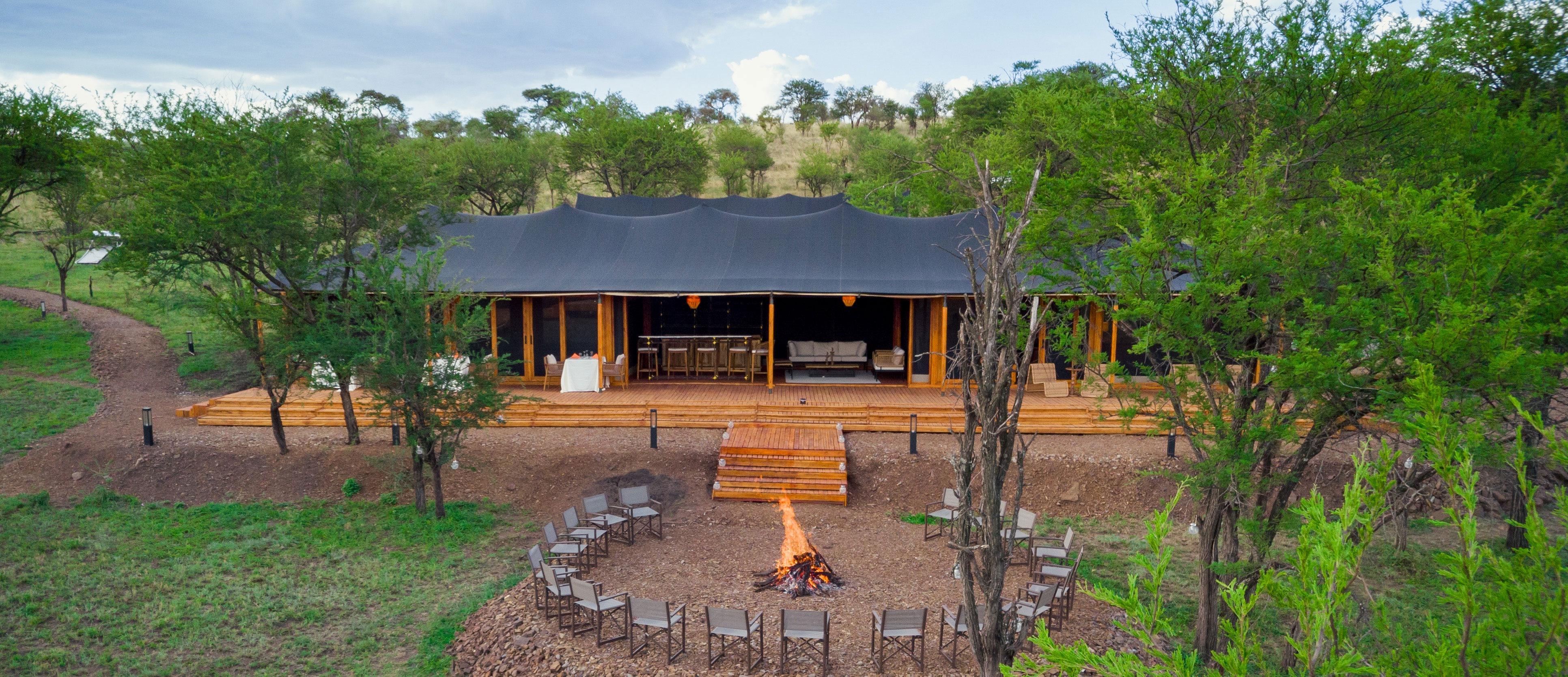 A tranquil view of Lake Duluti Lodge